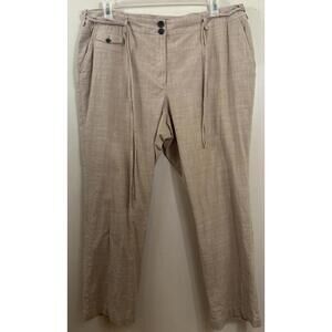 TALBOTS Established 1947 Women's Beige Heritage Pants SIZE 16W Cotton Spandex